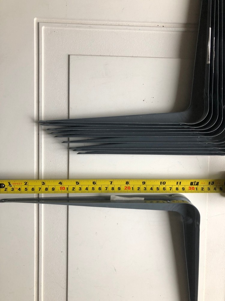10" x 12" L Shape Heavy Duty Shelf Bracket , 20 Pack