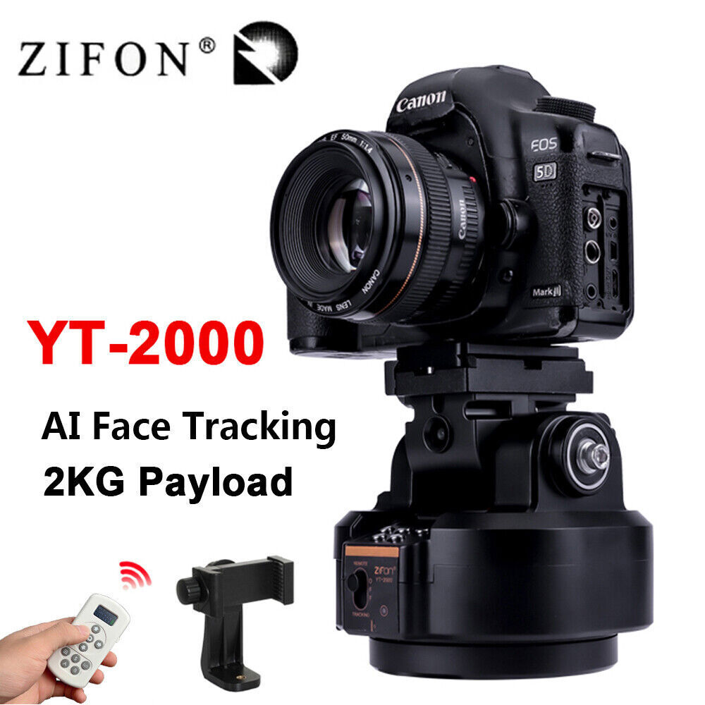 ZIFON YT-2000 Auto Motorized Pan/Tilt Panoramic Head Stabilizer Remote Control