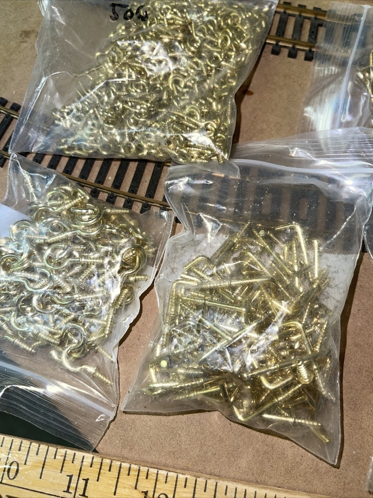 small brass Plate eye hooks And Cup Hooks