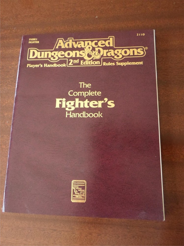 TSR 2110 Complete FIGHTER'S HANDBOOK - 1st printing - nice! - Dungeons Dragons