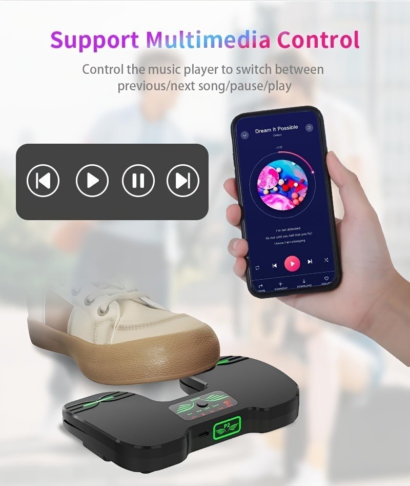 Multi-functional double foot pedal, page turner