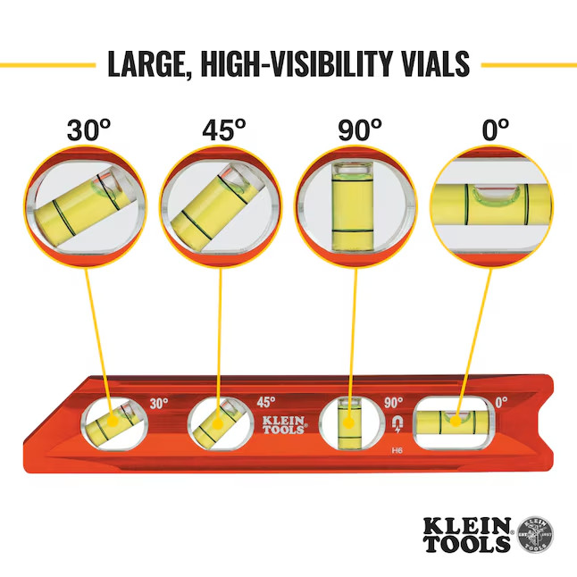Klein Tools Torpedo Billet Level, Rare-Earth Magnet