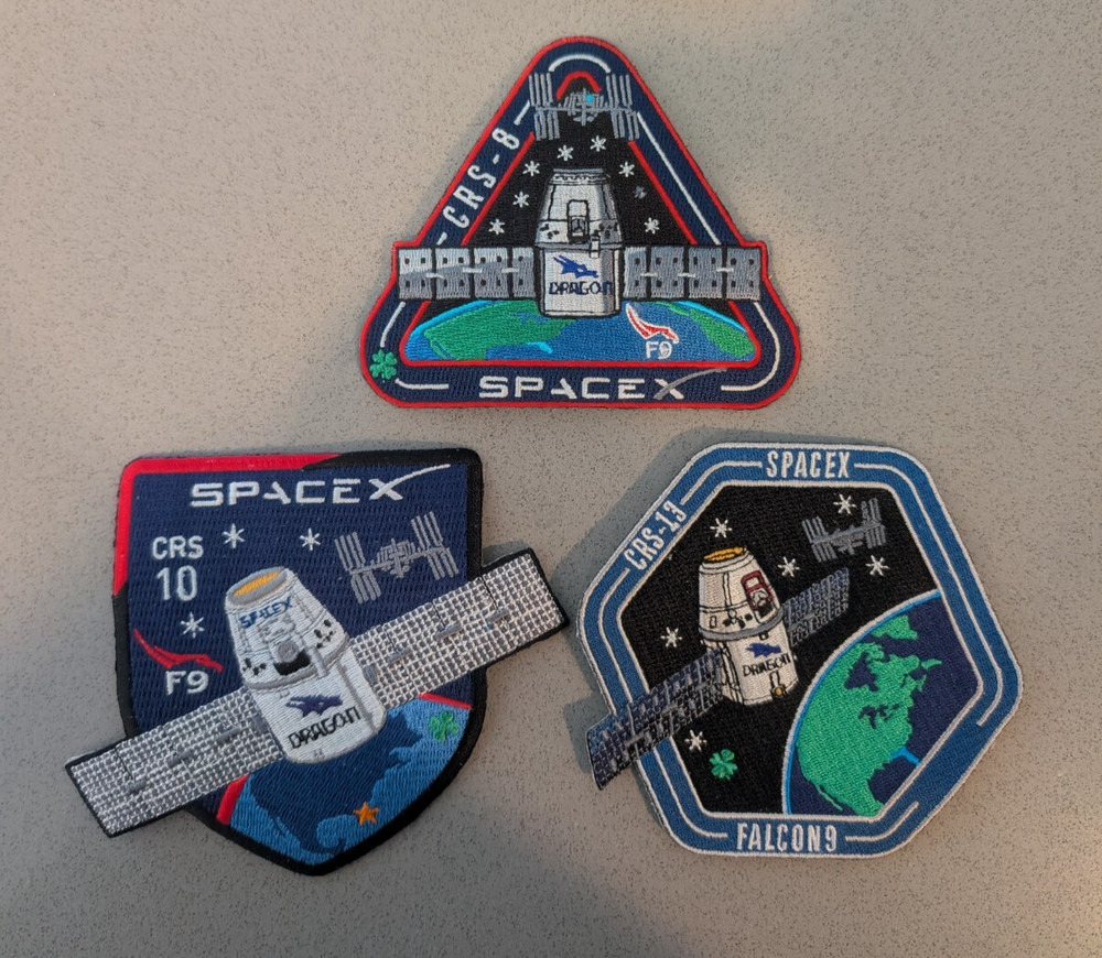 Authentic SpaceX Mission Patch Set
