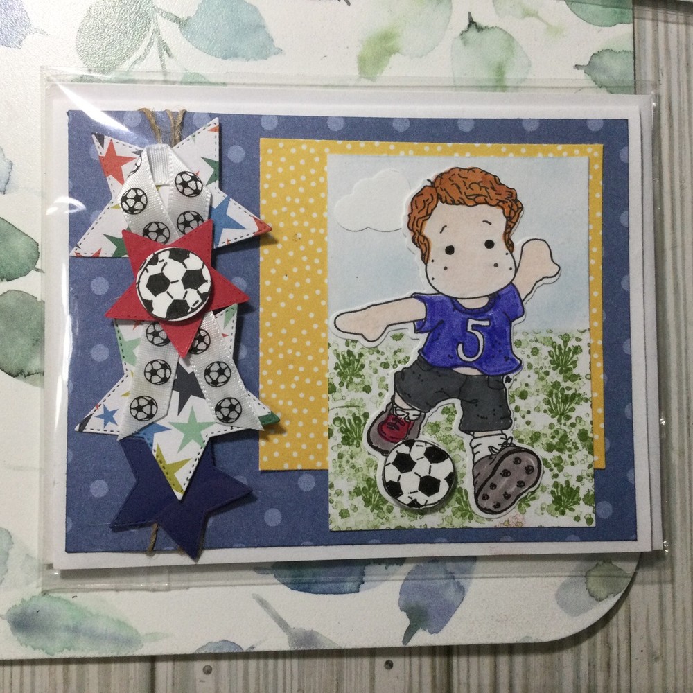 Handmade 5 Single Completed Cards - Mixed Grouping 9
