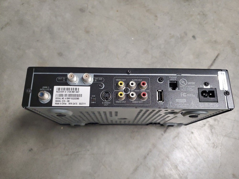 DirecTV Receiver Satellite Cable Boxes D12-100 Direct TV