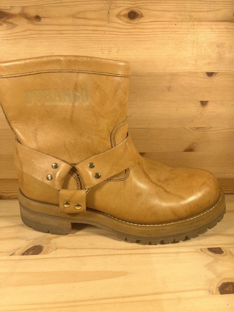 Durango Ankle Harness Boots Tan leather Logger Engineer Sz 11 E Preowned