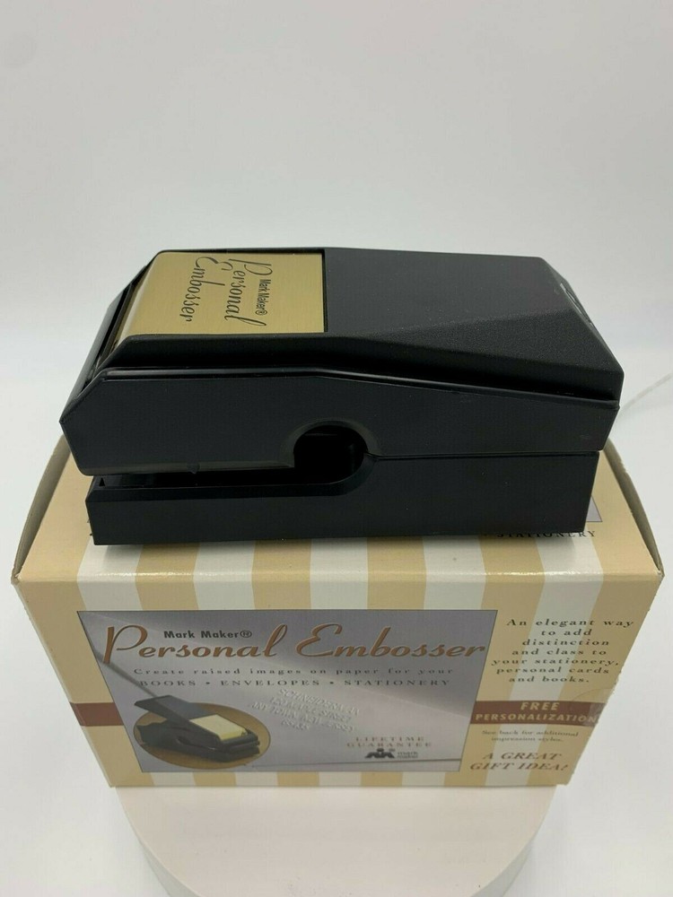 mark maker personal embosser personalized desk book