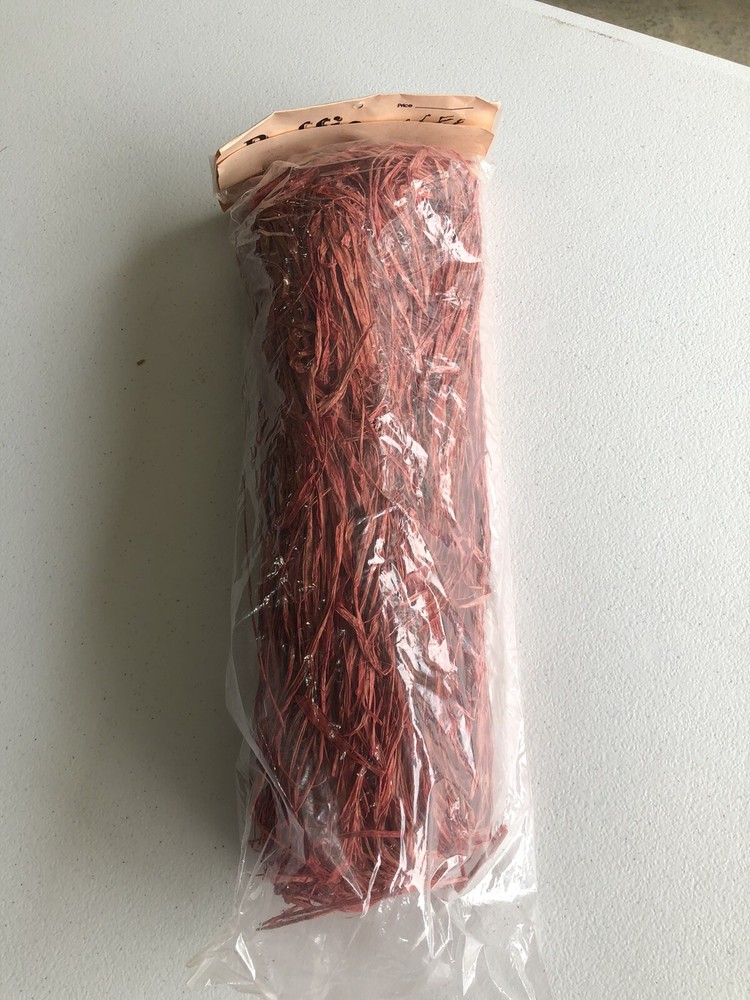 raffia, classic red, 6 oz package, three packages