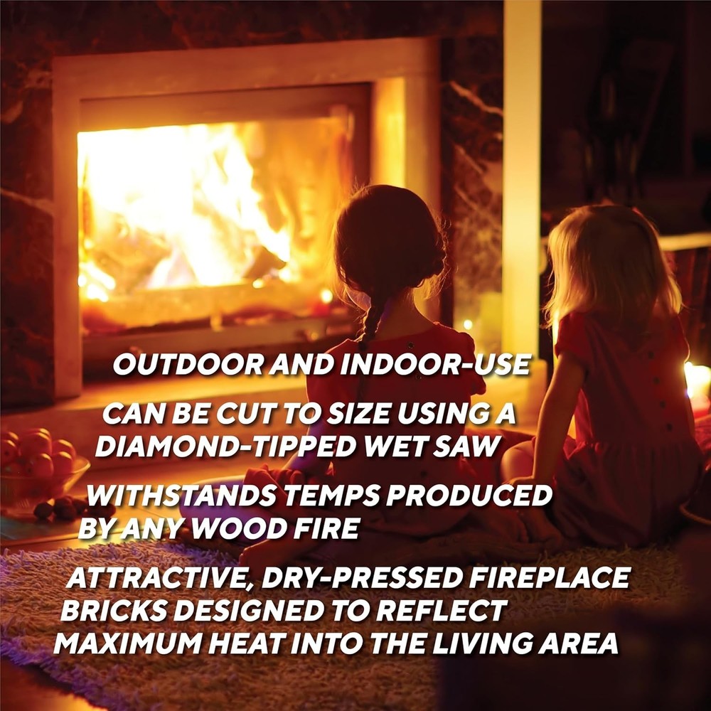 Rutland Fire Bricks, Properly Cured High Temperature FireBrick, -Made Residen...