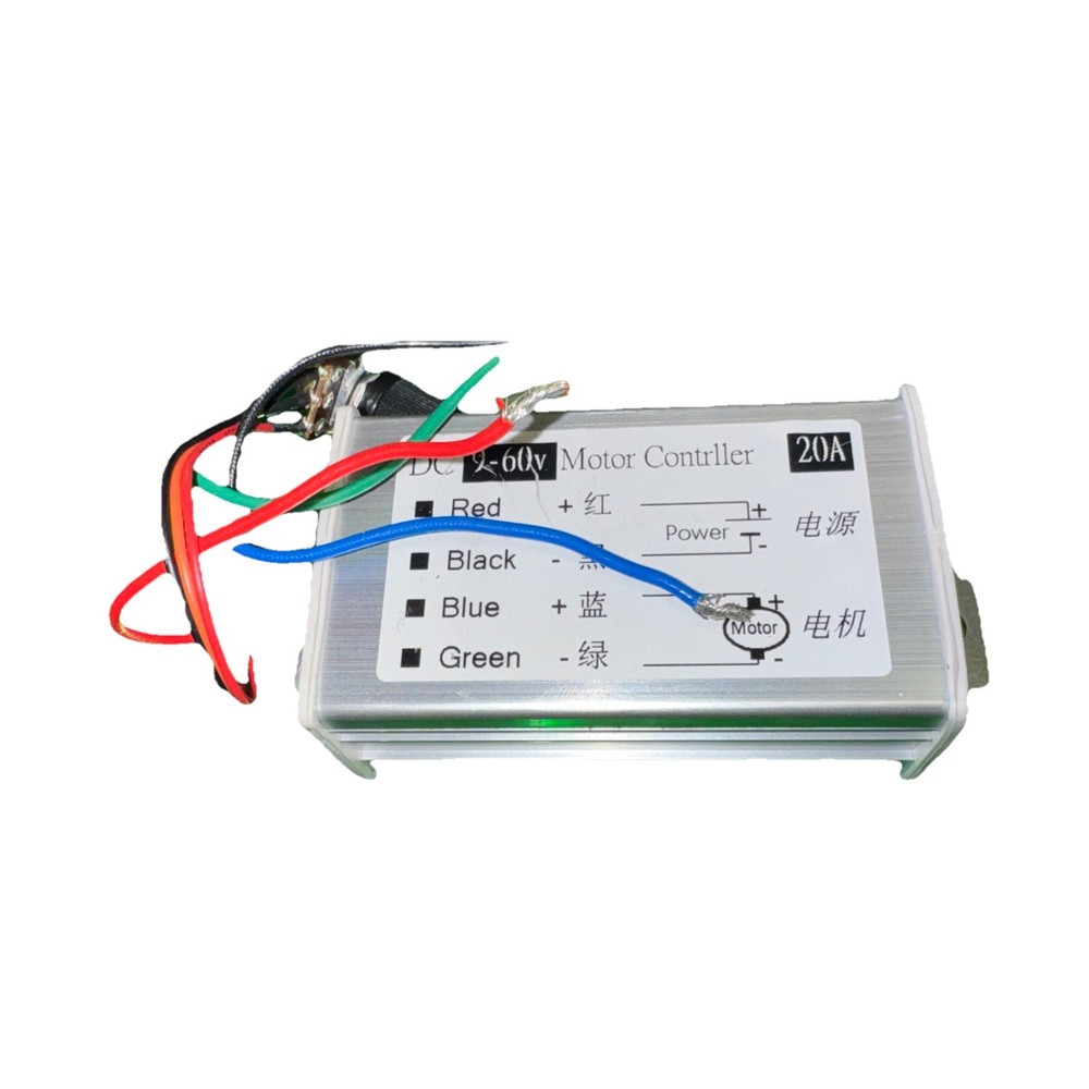 DC Motor Speed Controller 9-60V 20A PWM Forward Reverse