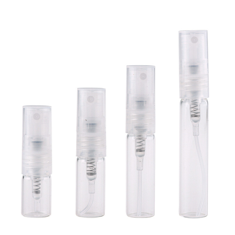 5-100PCS Clear Plastic Spray Bottle Empty Perfume Refilled Container Sample