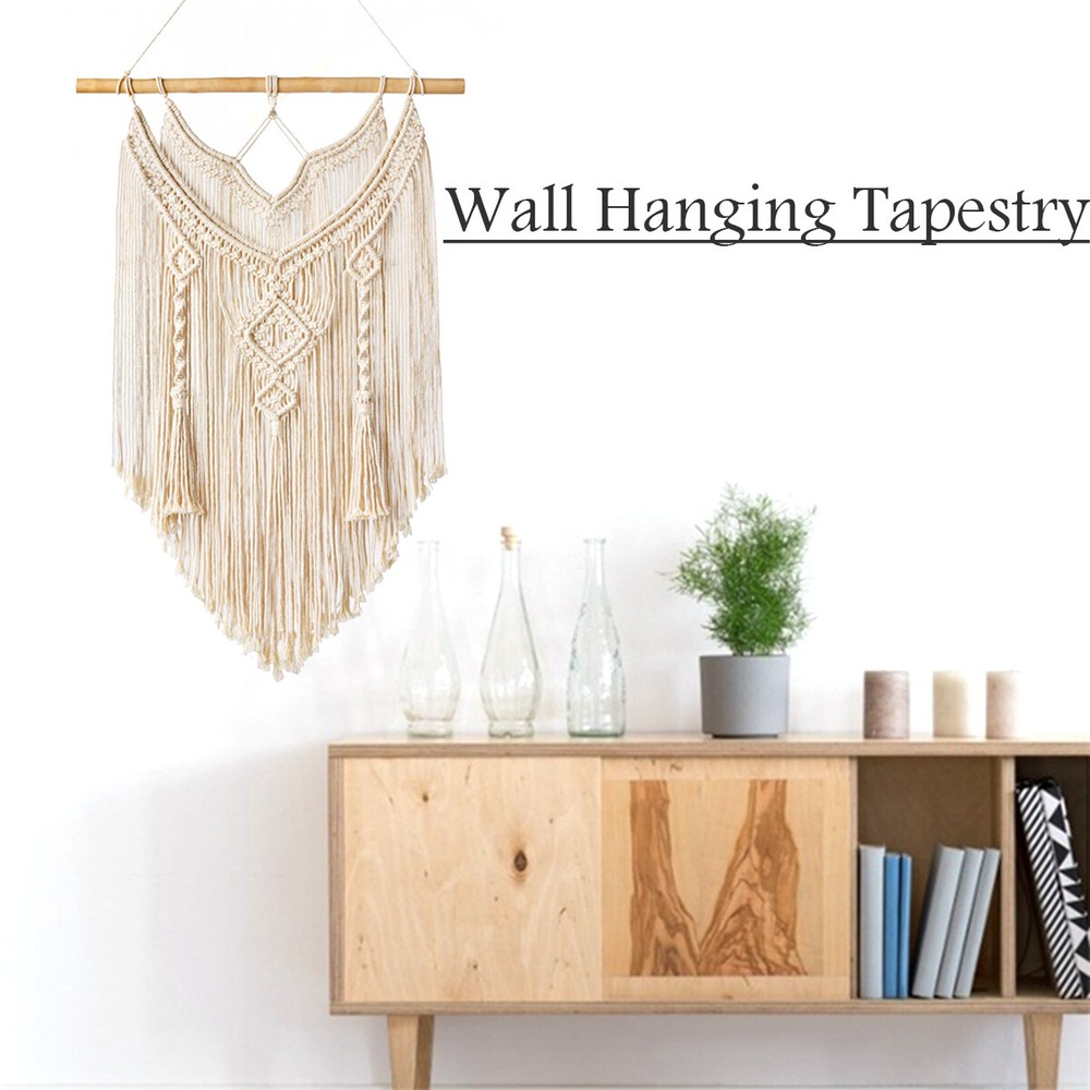 Macrame Wall Hanging Tapestry Wall Decors Boho Chic Woven Home Decor US