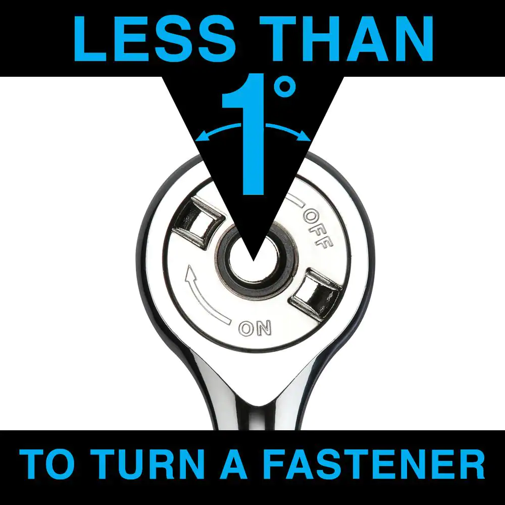 Zero Degree 3/8 in. Drive Gearless Ratchet with Socket Quick Release