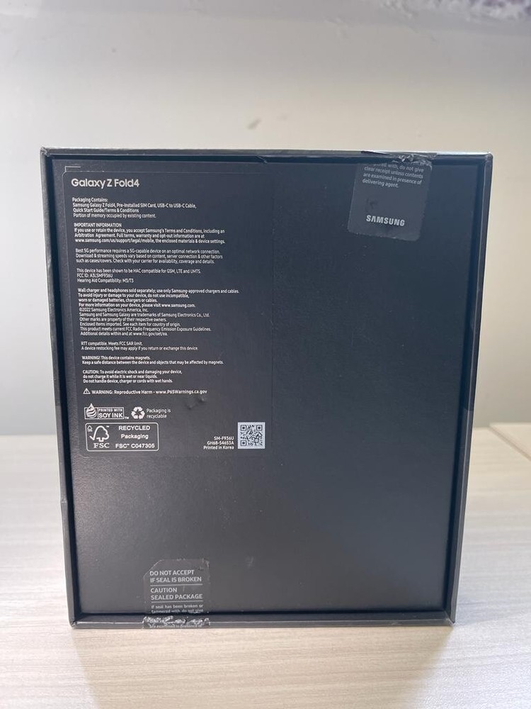 Samsung Z Fold 4 Empty Box (no phone or accessories)