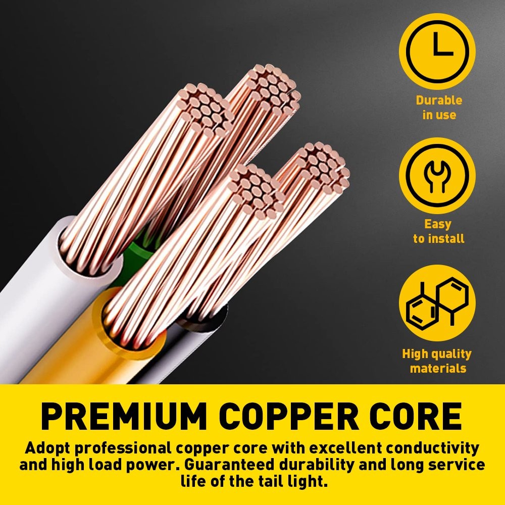 2X Left & Right Side Tail Light Socket Wire Harness For Chevy Silverado 2014-15