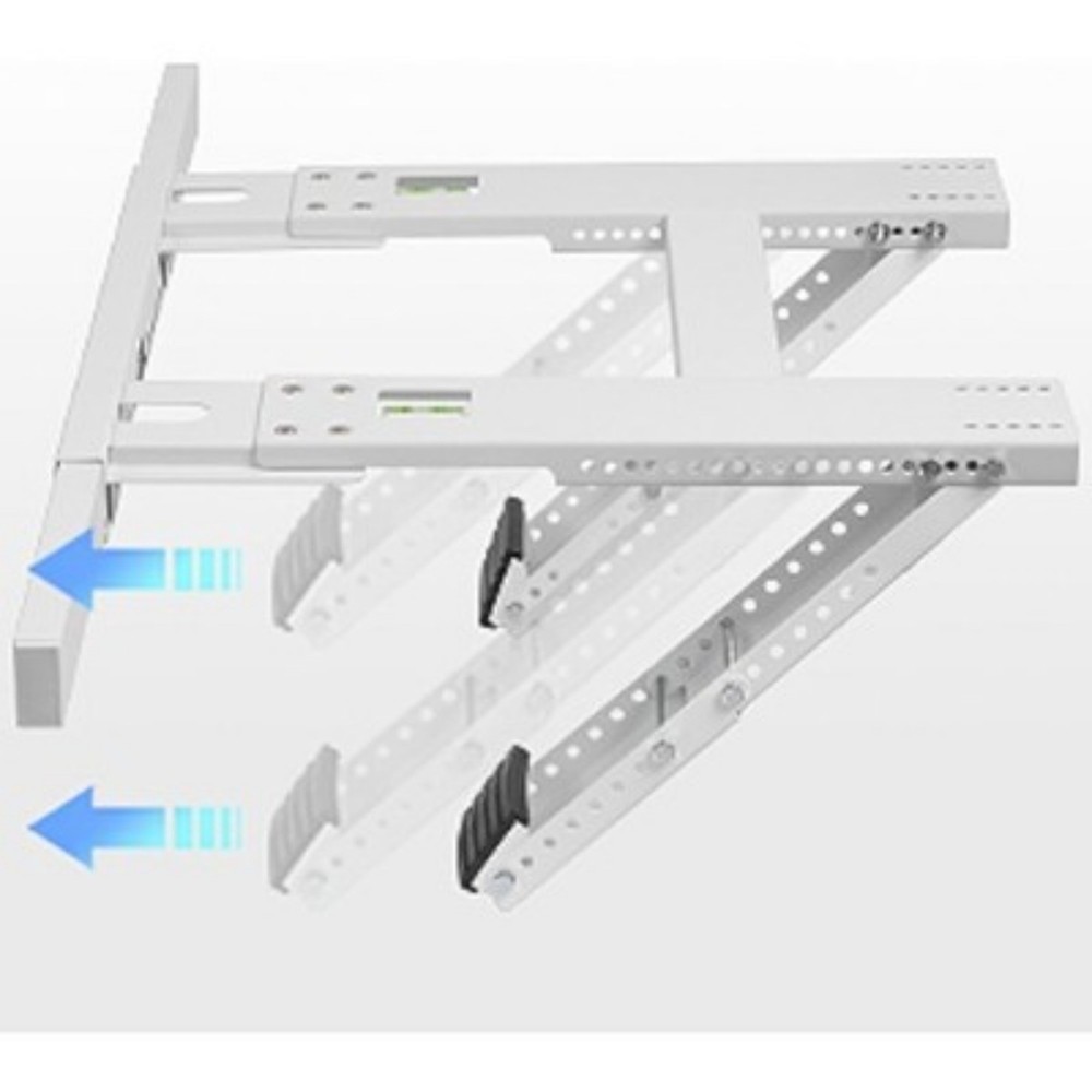 Adjustable Window AC Bracket Stand Conditioner Support Bracket No Drilling White