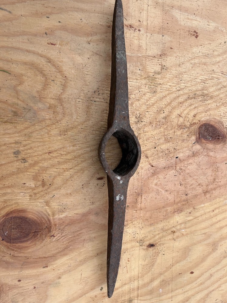 Long Pick Head Rusty Rustic no handle Original Vintage Primitive Farm Decor