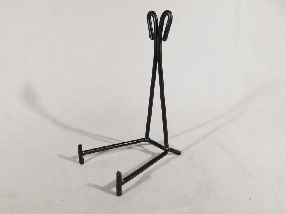 Easel Display Stand with Scroll Design! Black Iron Medium Size