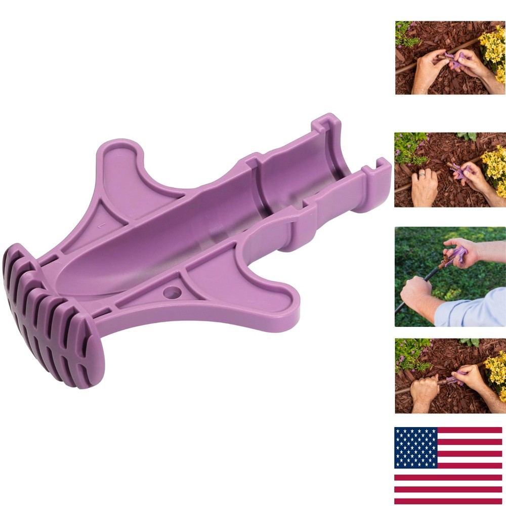 Compact 1/2" Drip Irrigation Barbed Fitting Tool - Effortless Connection Tool