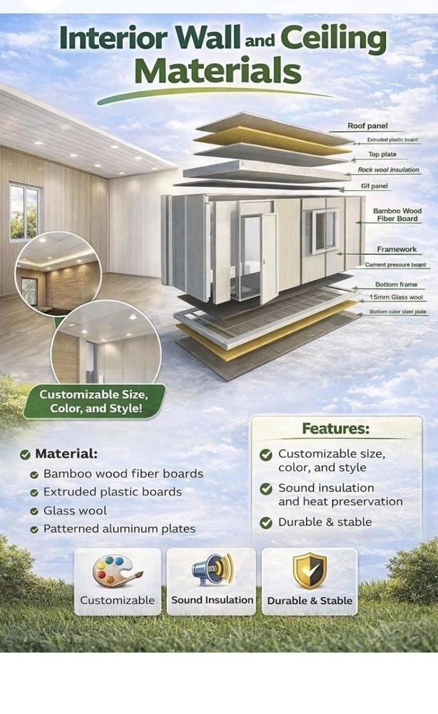 40ft Modular Container Home Prefab House 2/3 Bed, Bath, Kitchen- Fast Setup