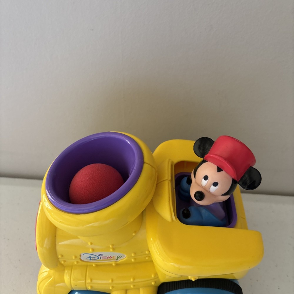 Vintage Mickey Mouse Train Ball Launcher