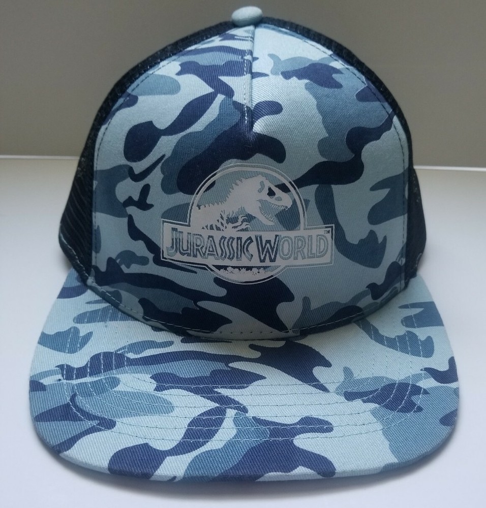 Jurassic World Universal Studios Snapback Hat Mesh Camouflage Camo Cap Trucker