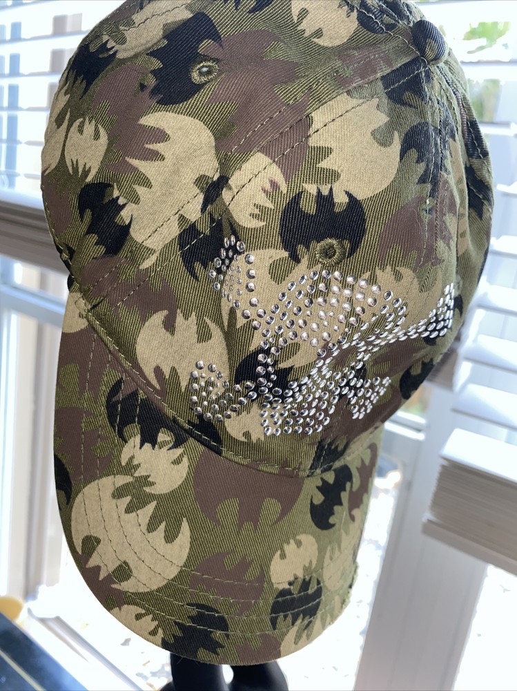 Vintage Bat Girl DC Comics Cap CROSSBONE SEQUINS WOMANS CAP