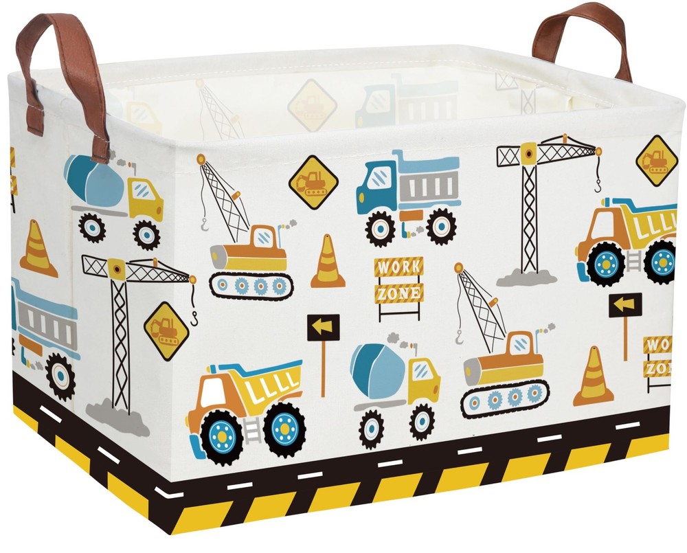 Kids Baskets Car Basket Boys Storage Bins Rectangular Book Basket Storage Bin...
