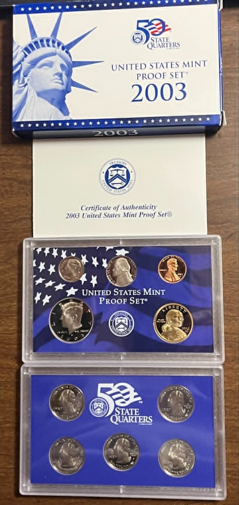 2003 Proof set. Genuine. complete and original as issued by US Mint.