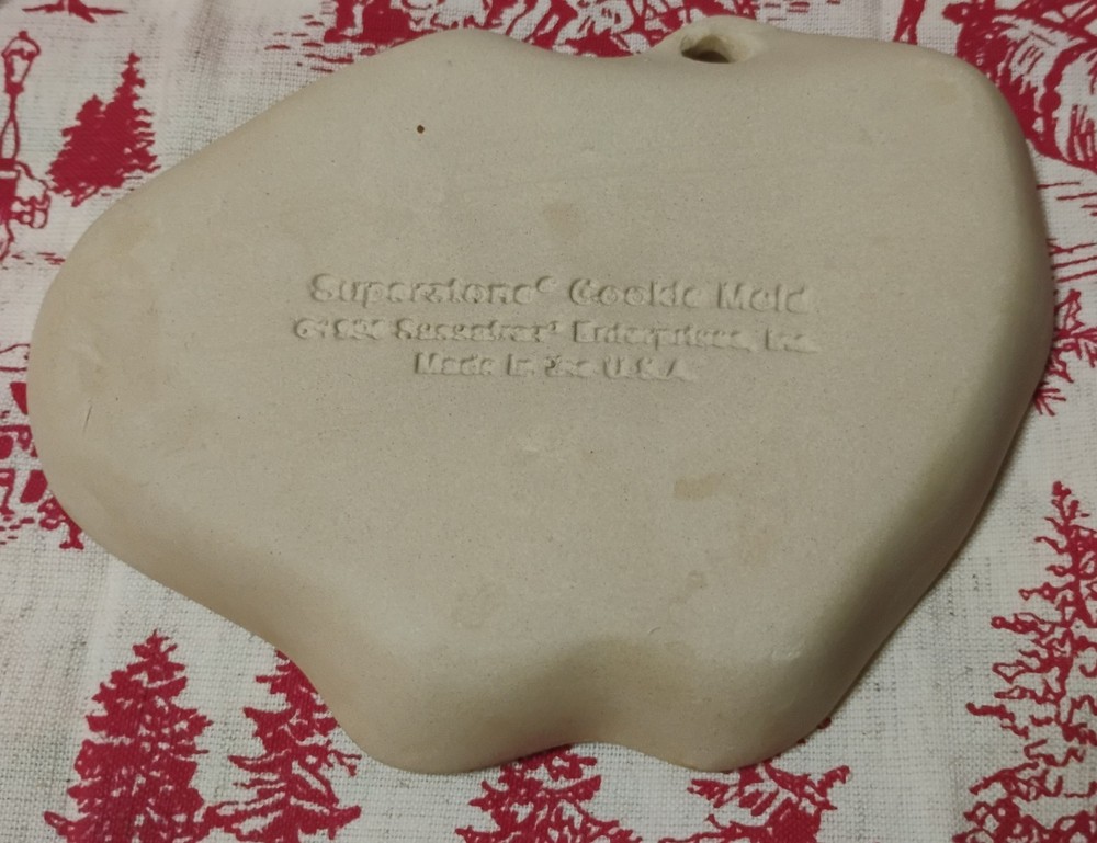 1996 Easter Superstone Cookie Mold Gift Set Bunny Chick Vintage Stoneware