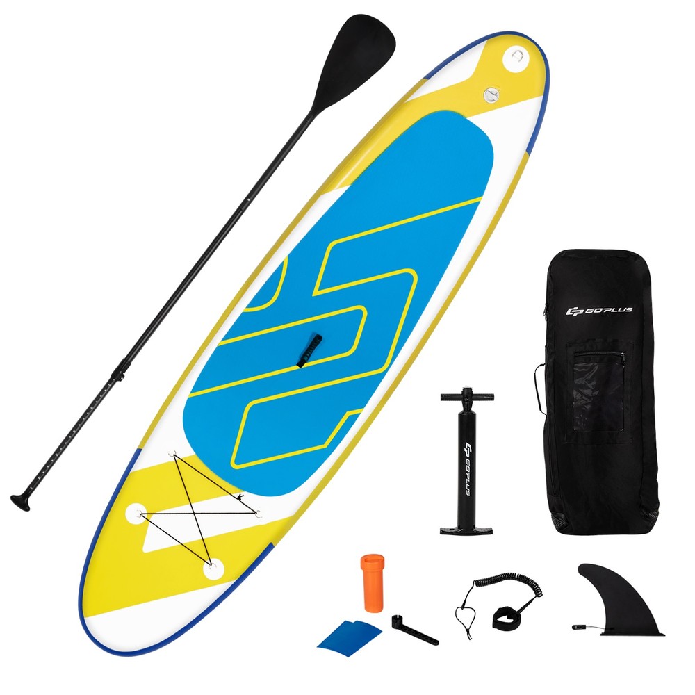 11ft Inflatable Stand Up Paddle Board SUP Surfboard W/ Leash Backpack Paddle
