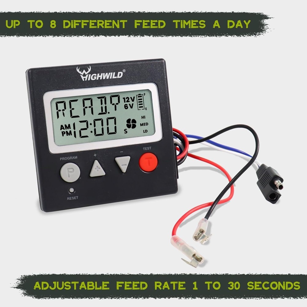 Universal Digital Timer for Game Feeders - Battery Powered, Easy Setup