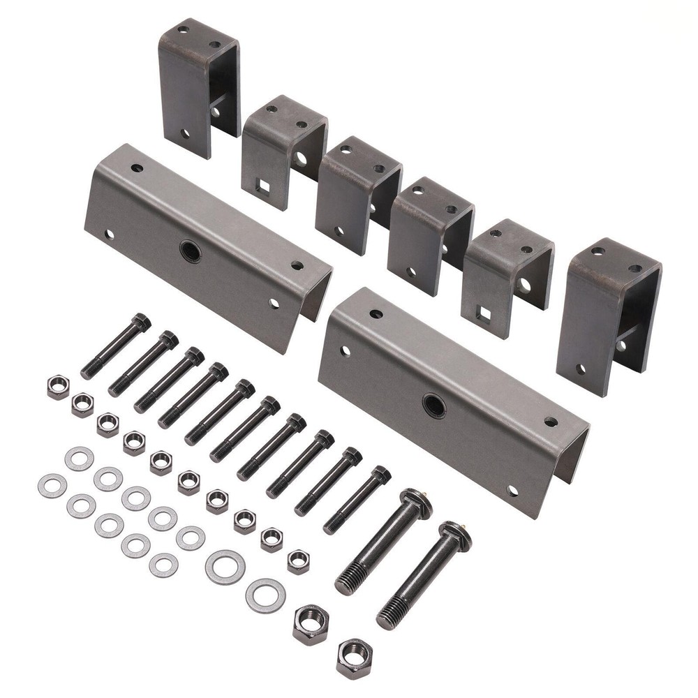 2" Slipper Spring Tandem Axle Hanger Kit w/ 2 Equalizer Bolts For Trailer