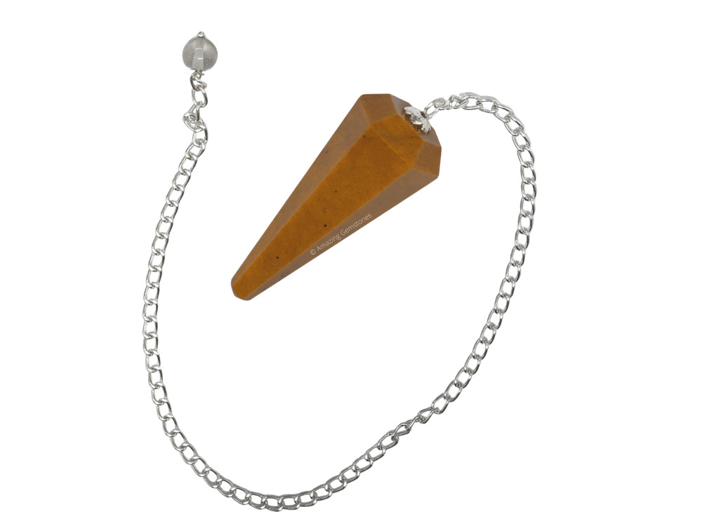 Yellow Jasper Dowsing Crystal Pendulum