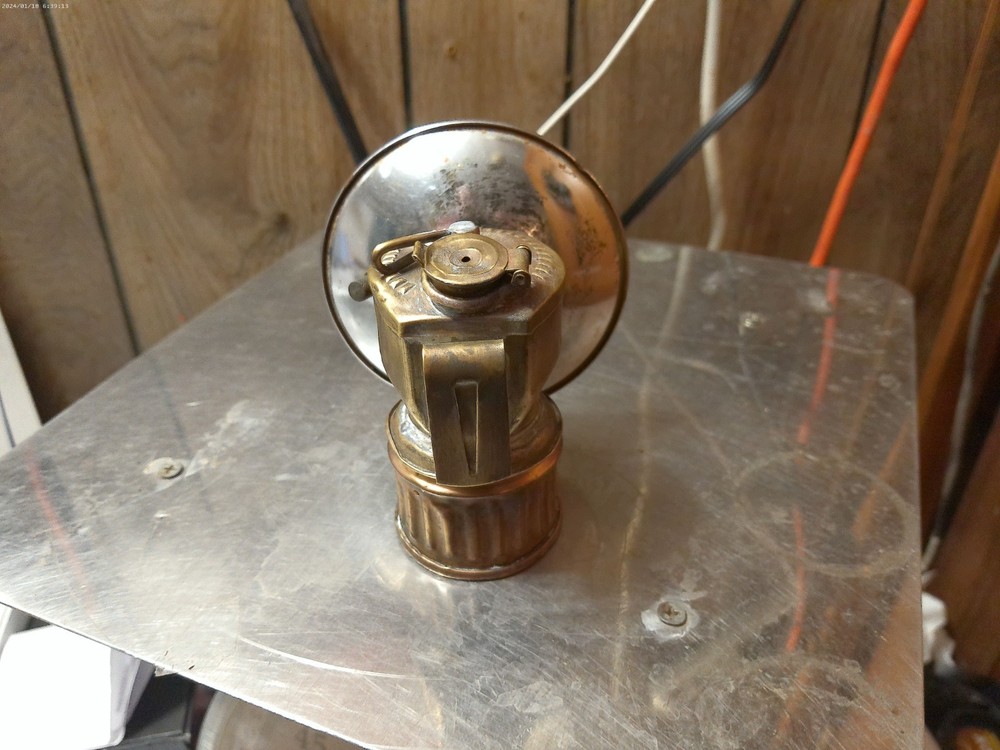 Working justrite Carbide Lamp apocalyptic caving camping hunting 5