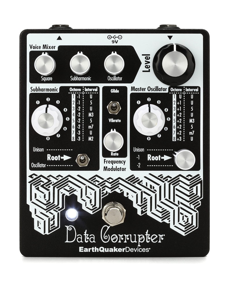 EarthQuaker Devices Data Corrupter Harmonizing Pedal with Patch Cables