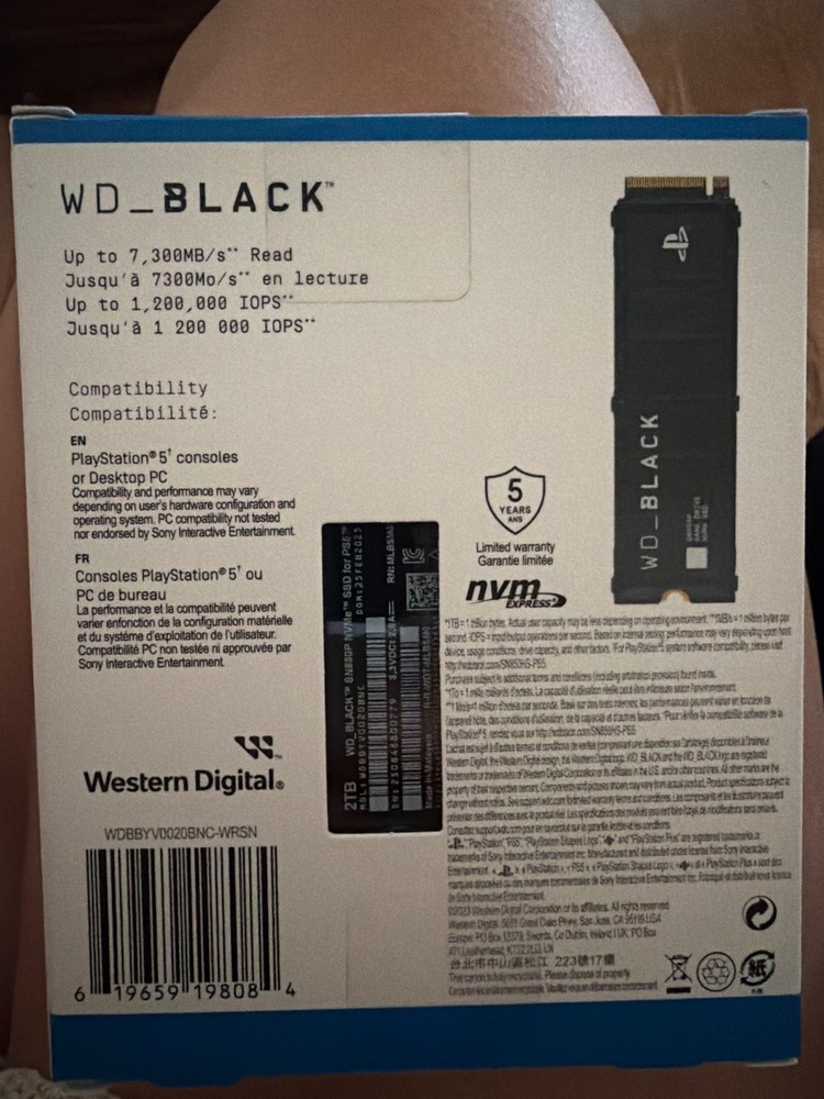 wd black playstation 5 2tb
