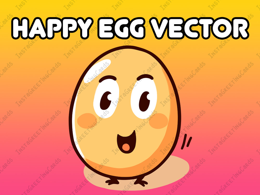 Happy Egg Vector | Egg vector | Egg svg | Happy Egg svg | Egg design | Cartoon