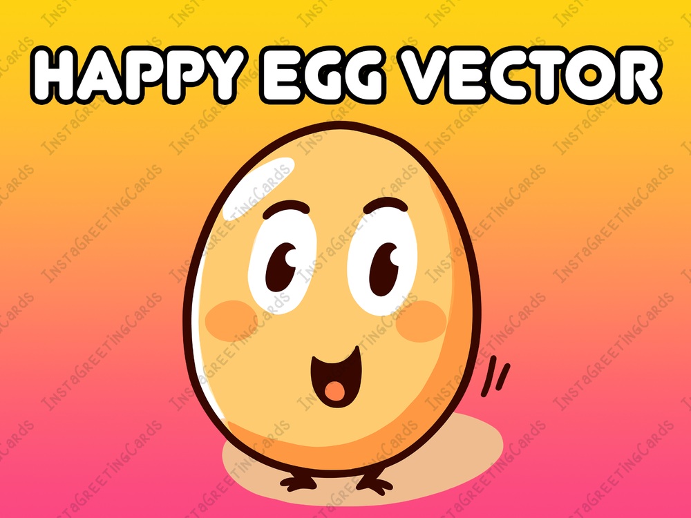 Happy Egg Vector | Egg vector | Egg svg | Happy Egg svg | Egg design | Cartoon