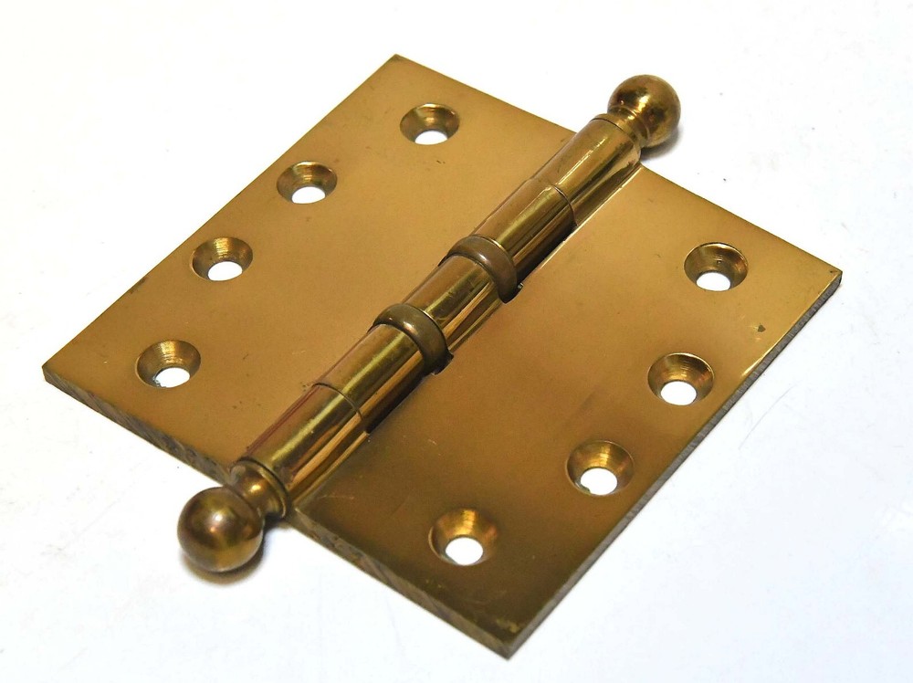 SINGLE BRASS CANNONBALL TIP HINGE 4 X 4