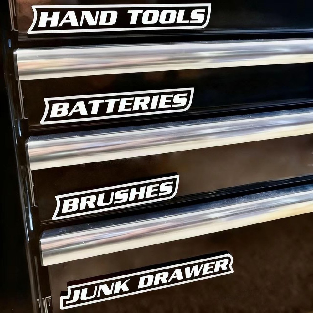 Magnetic Toolbox Labels 12 Pack 3D Printed Reusable Organizer Tags For Tool Boxe