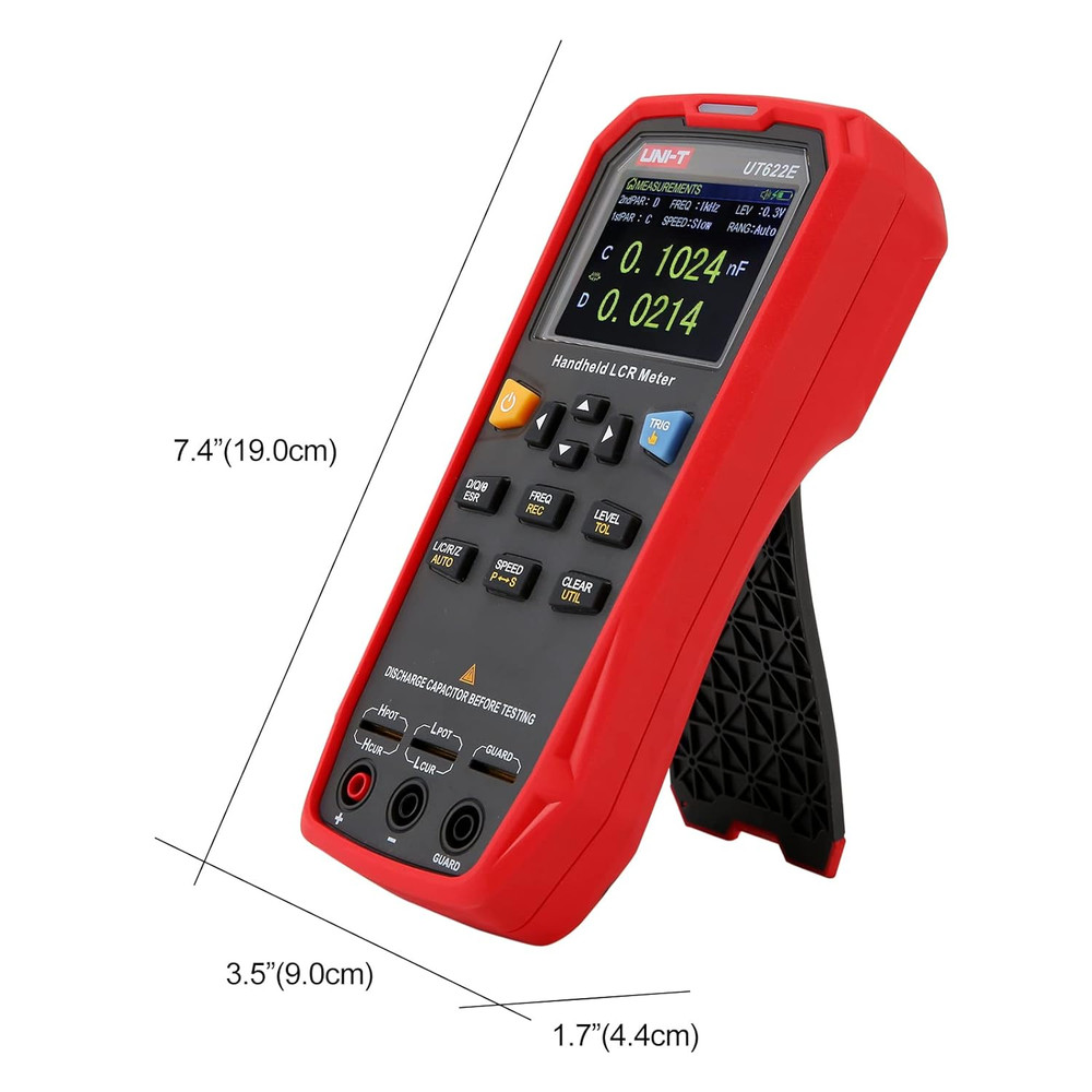 LCR Meter UT622E, Handheld Digital Multi Meter Inductance Capacitance Resistance
