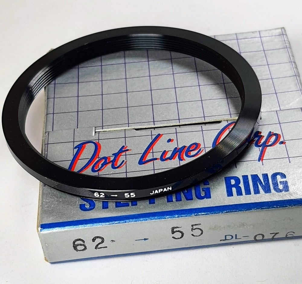 62-55mm Step-Down Lens Filter Converter Adapter Ring 62mm-55mm Metal E62-E55