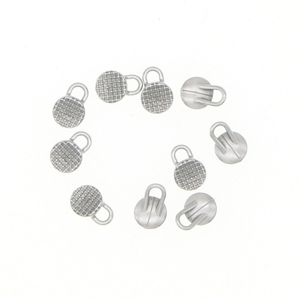 Dental Orthodontic MIM Traction Hook Round/Rectangular Lingual Button Monoblock