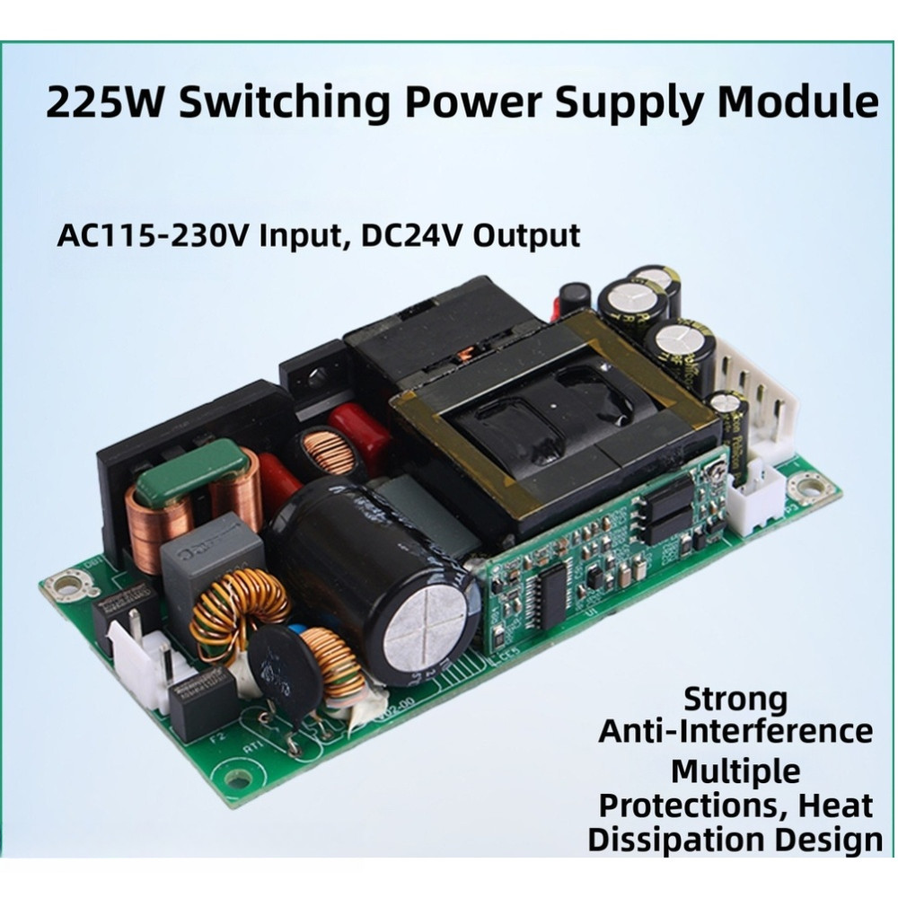 225W 24V DC Power Supply Module with Overtemperature Protection Feature