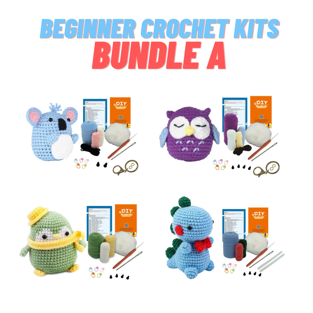 Beginner Crochet Kit - Animal Pack