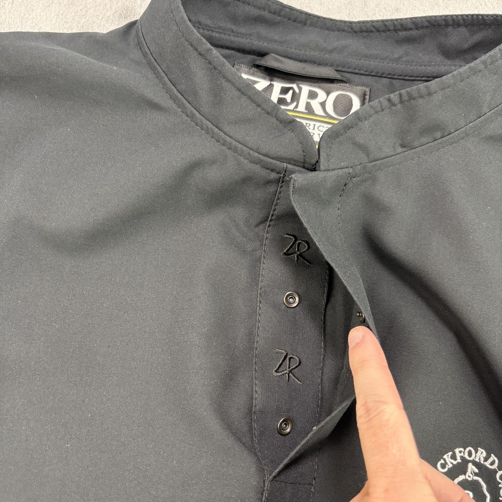 Zero Restriction Jacket Mens Large Black Golf Windbreaker Short Sleeve Pullover