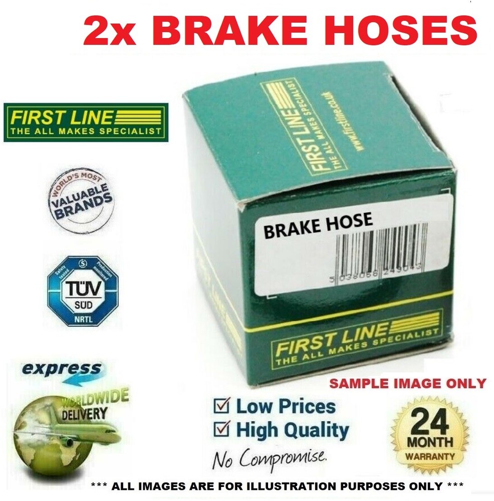 2x FRONT BRAKE HOSES for MERCEDES E-CLASS E320 1997-2002