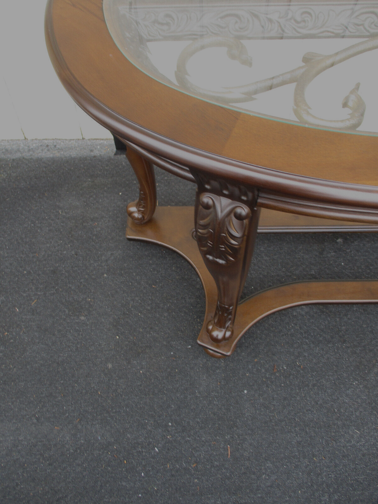 64172 Decorator Glass Top Console Sideboard Server