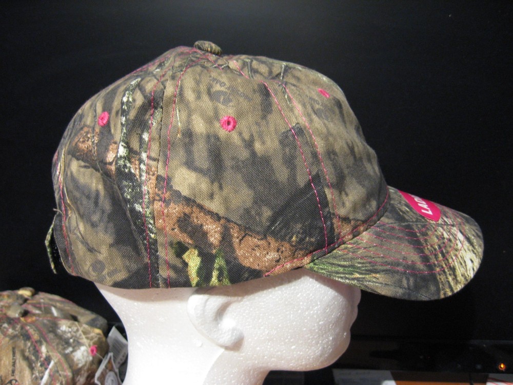 Ladies Mossy Oak Country Camo Cap Solid Panel Hunting Hat Adjustable OSFM